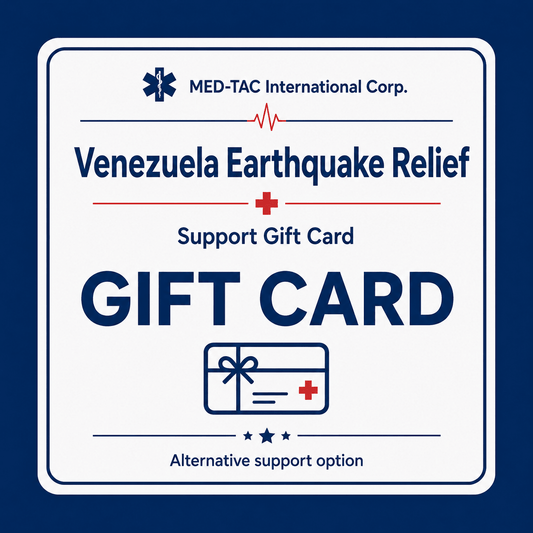 Venezuela Earthquake Medical Relief Gift Card - MED-TAC International Corp.