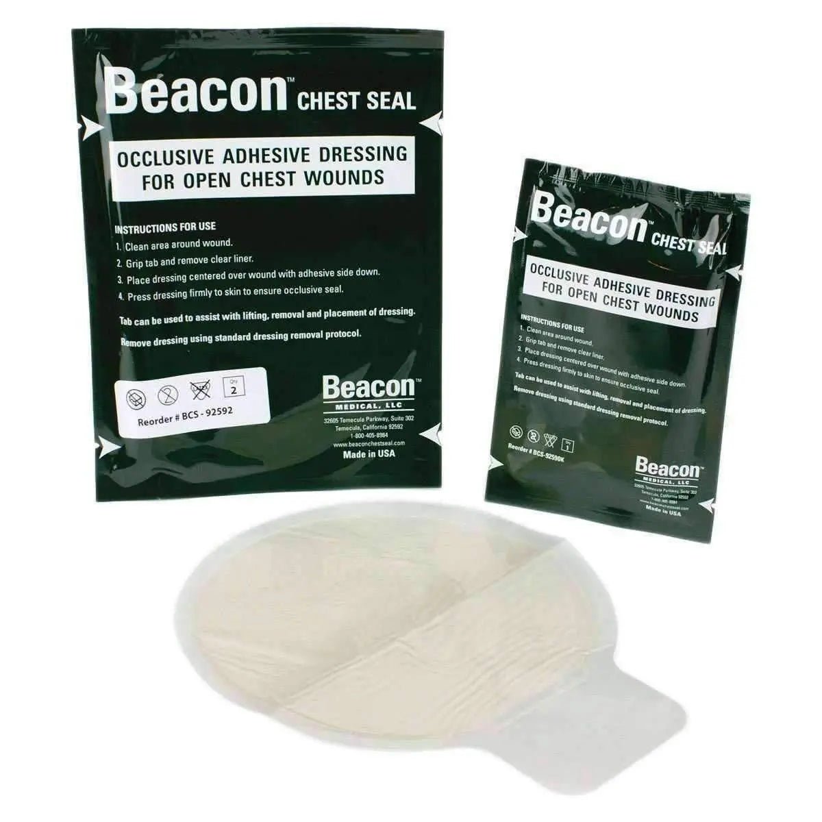Beacon Chest Seal - Occlusive/Non - Vented - Beacon Medical