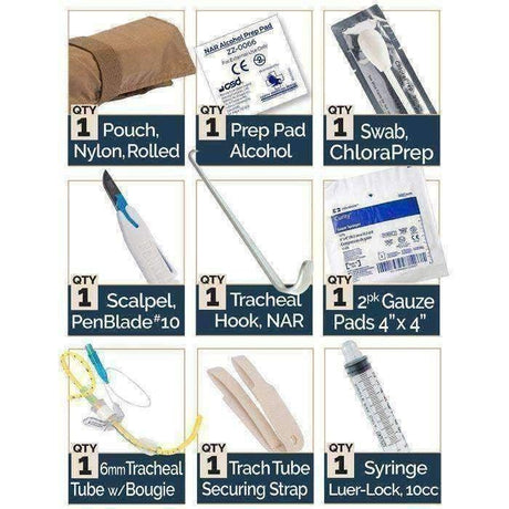 Bougie-Aided Cricothyroidotomy Pack (BAC-Pack™) - Vendor