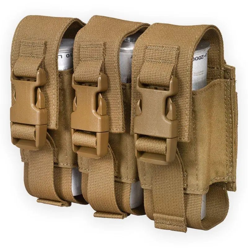 Chase Tactical Adjustable Triple Flashbang Pouch for Stun or 40 mm Ordnance - Chase Tactical