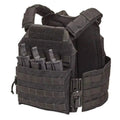 Modularer Plattenträger mit verstärkter Panzerung von Chase Tactical (MEAC-R) - Schwarz / SM/MD 26"-38"