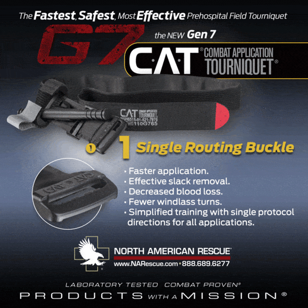 Combat Application Tourniquet (CAT TQ) Gen. 7 North American Rescue