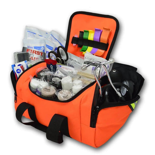 Compact First Responder Stocked Trauma Bag w/Fill Kit B - Lightning X