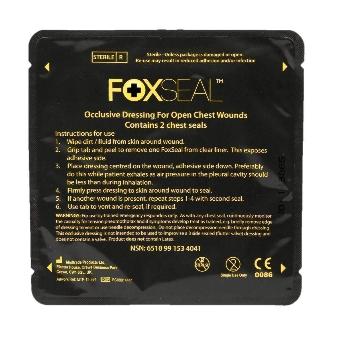 FOX Chest Seal - TWIN PACK - Vendor