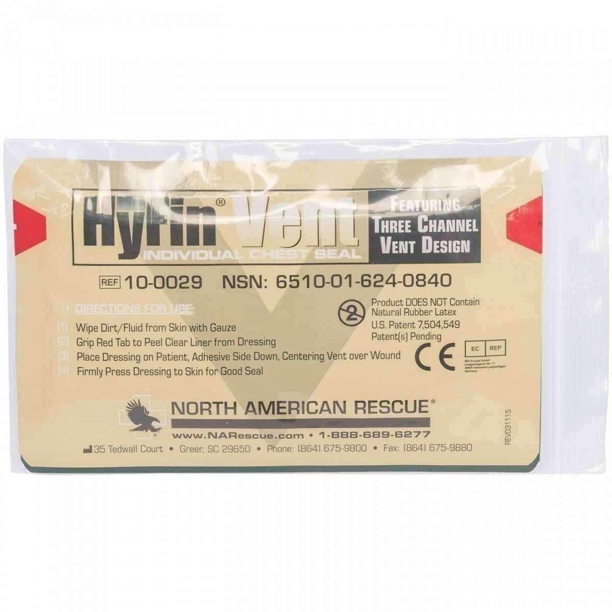 HyFin USMC Chest Seal Combo Pack North American Rescue