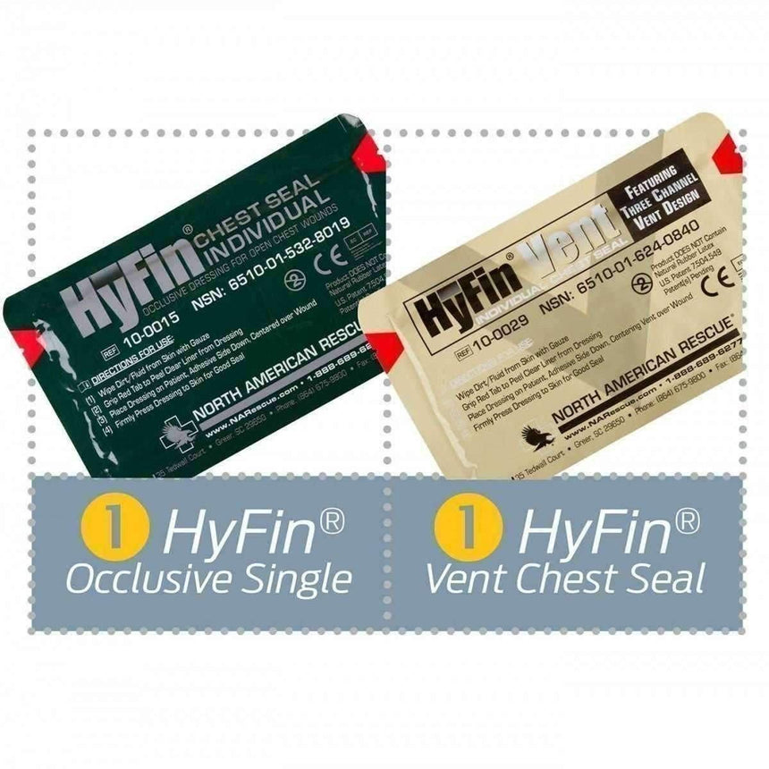 HyFin USMC Chest Seal Combo Pack North American Rescue