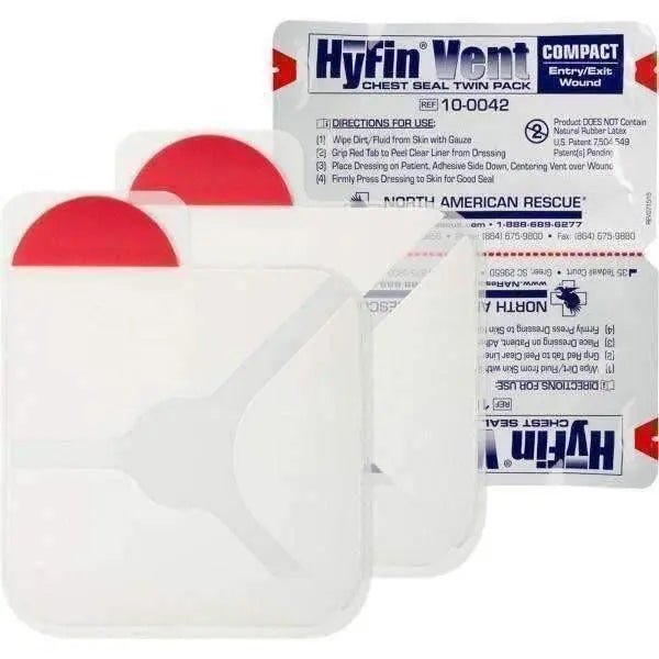 HyFin Vent Compact Chest Seal - Twin Pack - North American Rescue