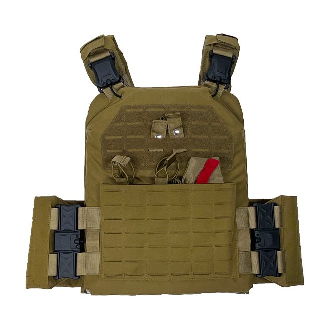 Laser Cut QUICK RELEASE Plate Carrier 10" x 12" - MED-TAC International Corp. - MED-TAC International Corp.
