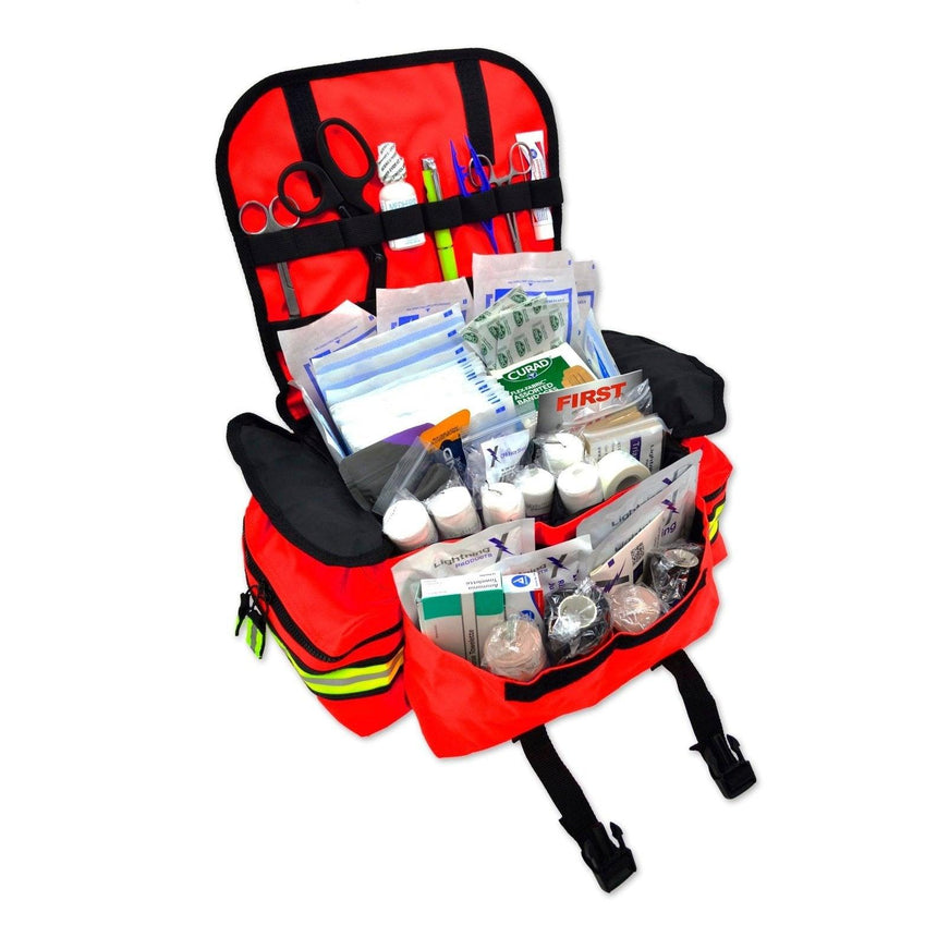 Lightning-X SMALL EMT Trauma Bag STOCKED w/Standard Fill Kit Lightning X