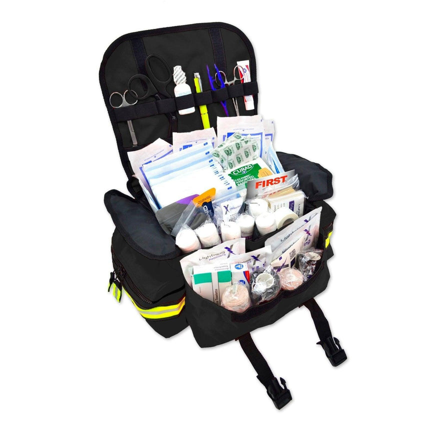 Lightning-X SMALL EMT Trauma Bag STOCKED w/Standard Fill Kit Lightning X