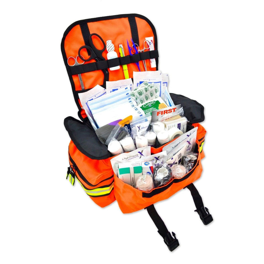 Lightning-X SMALL EMT Trauma Bag STOCKED w/Standard Fill Kit Lightning X