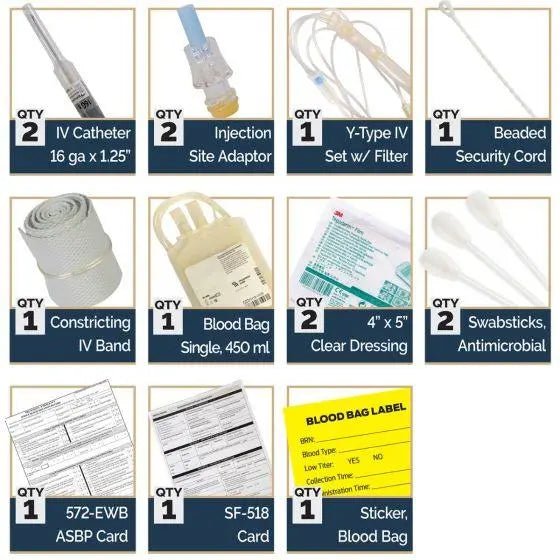 Low Titer O Whole Blood Kit - LTOWB - North American Rescue