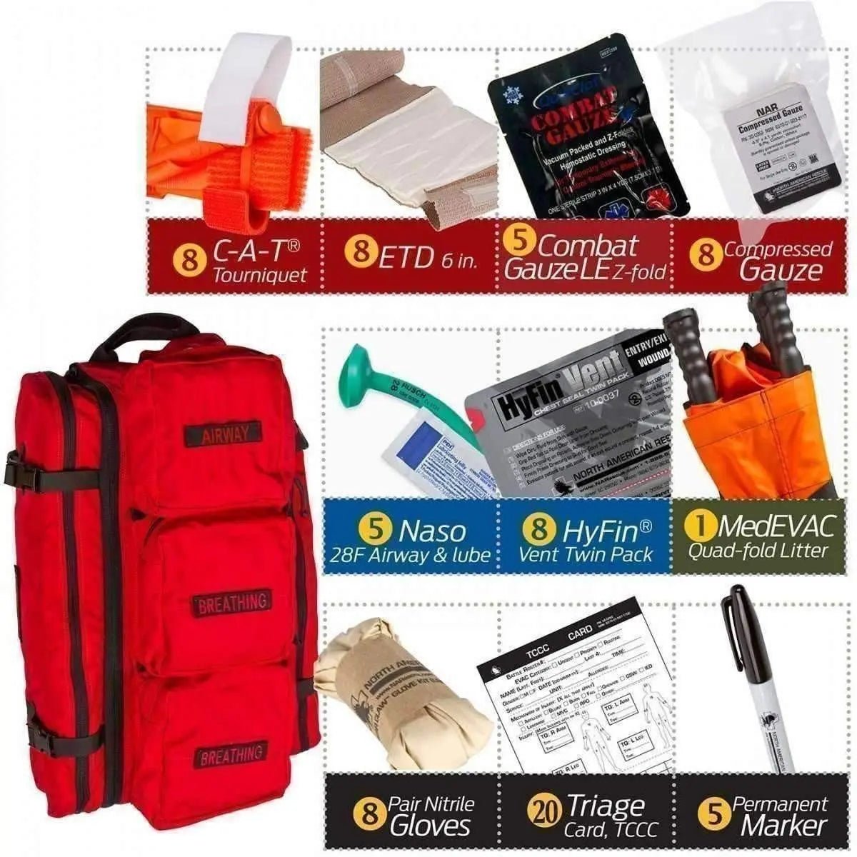 MCI - WALK (Mass Casualty Incident Warrior Aid & Litter Kit - North American Rescue