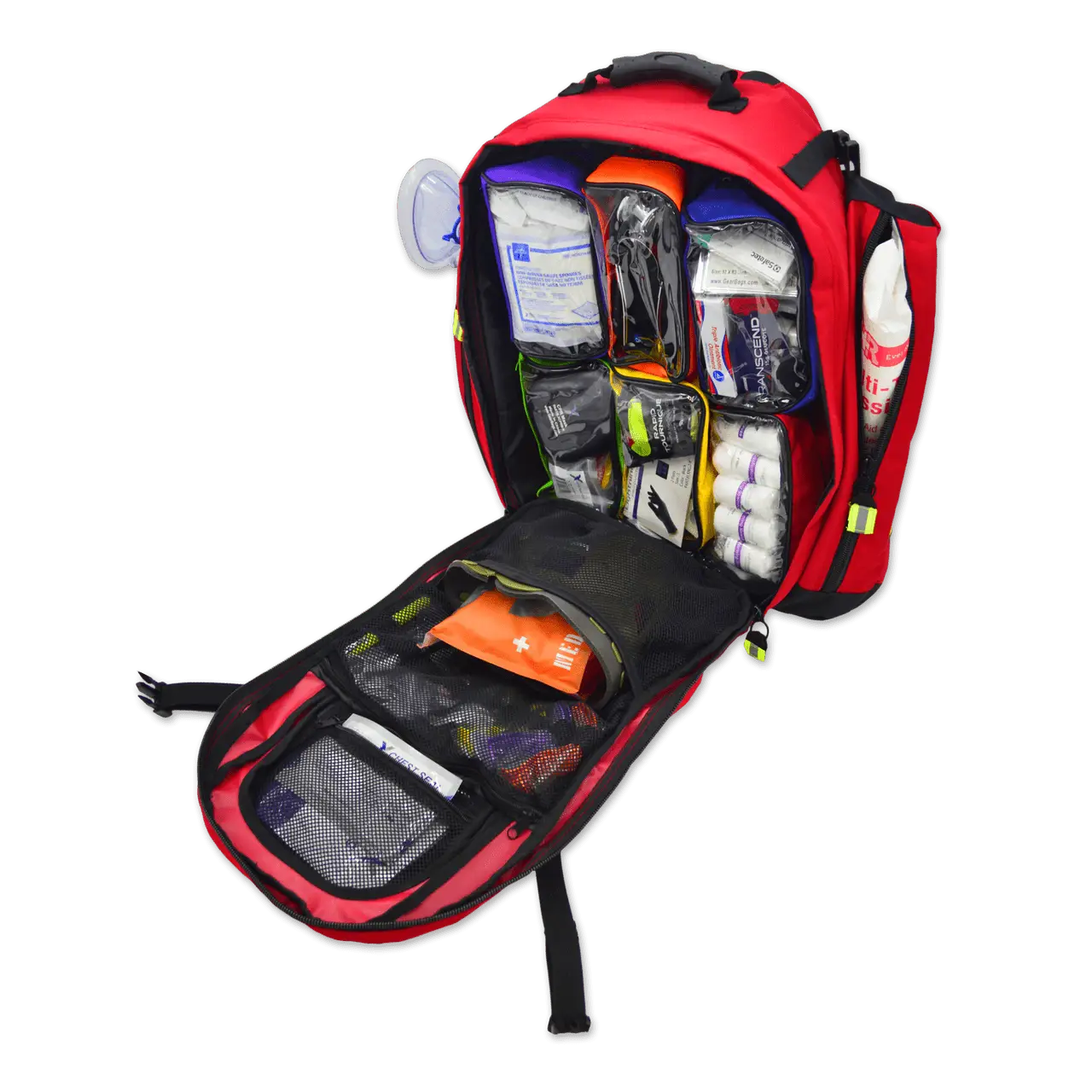 MED-TAC ALS Oxygen Trauma Backpack w/Modular Pouch System Lightning X