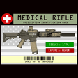 Medical Rifle Prescription ID patch - Vendor