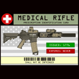 Medical Rifle Prescription ID patch T-MED Services