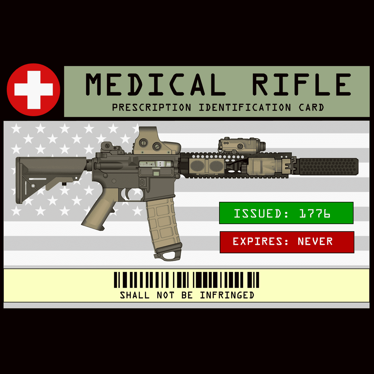 Medical Rifle Prescription ID patch - Vendor