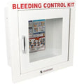 Metal Semi-Recessed Cabinet for Public Access Bleeding Control Packs