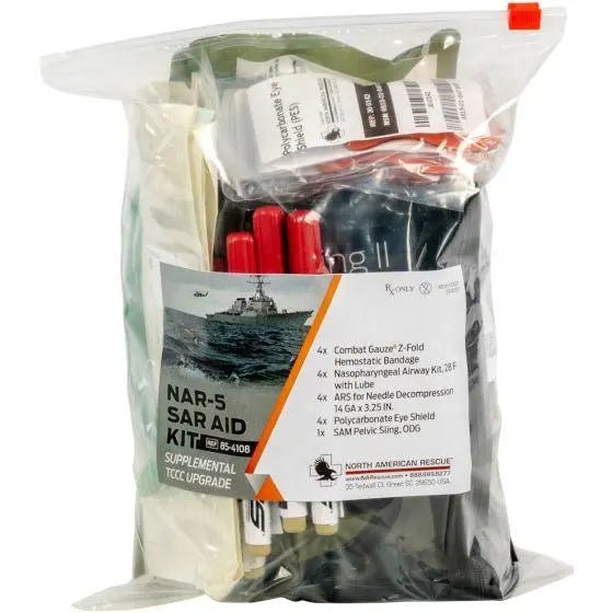 NAR - 5 Search And Rescue Bag Supplemental TCCC UPGRADE KIT - North American Rescue