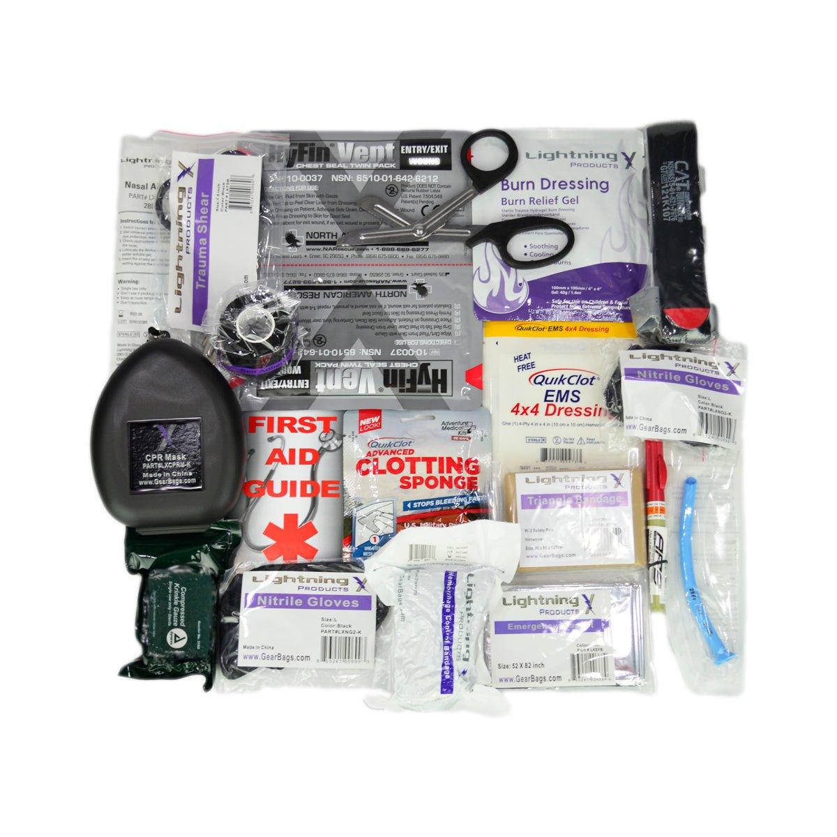 Premium Gun Range Trauma & Bleeding First Aid Kit Lightning X