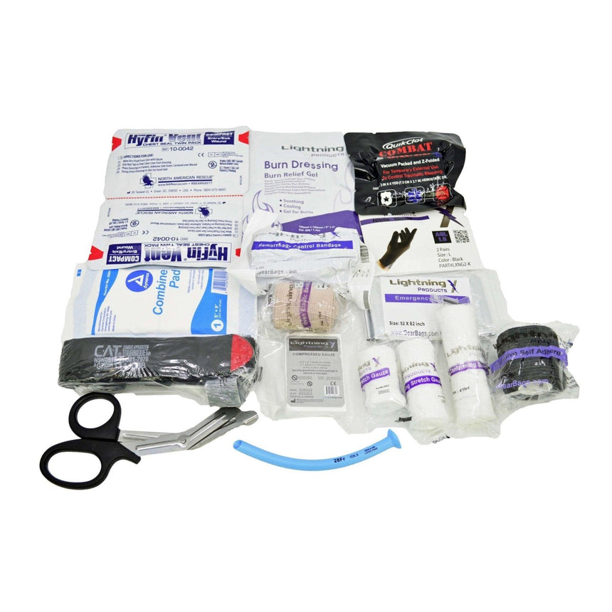 Premium Trauma & Bleeding Medic EMS/EMT Stocked Fill Kit MED-TAC International