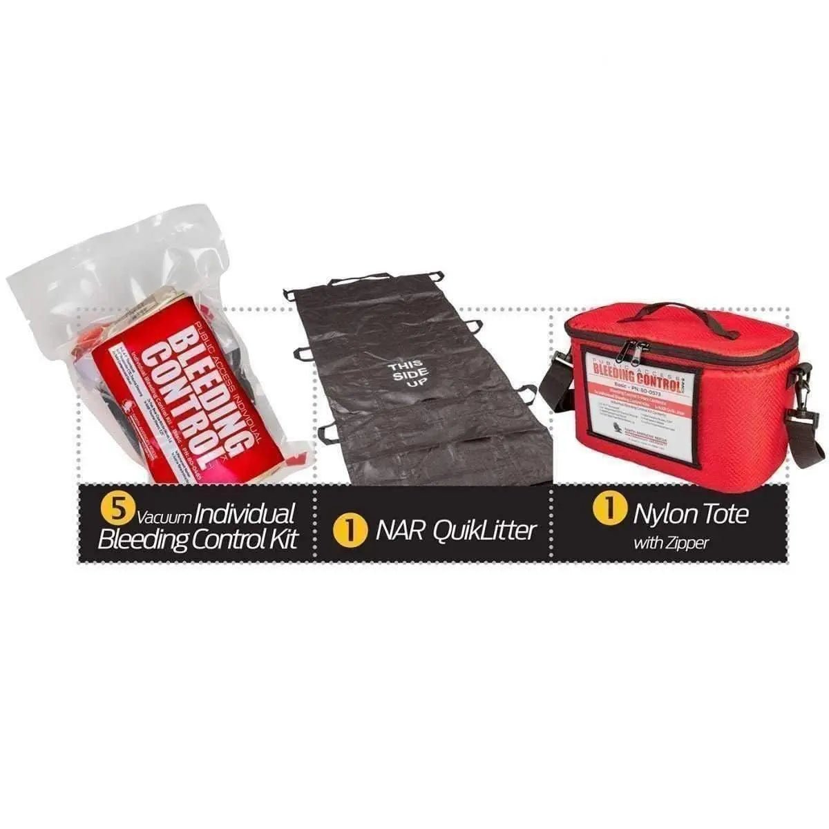 Public Access Bleeding Control 5 Pack - North American Rescue