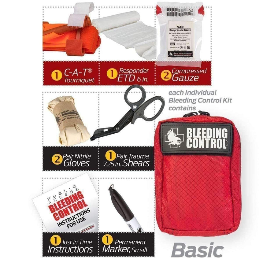 Public Access Bleeding Control Kit - Nylon North American Rescue