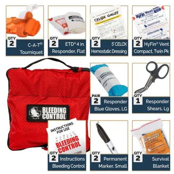 Pabc Clock Public Access Bleeding Control (PABC) Twin Pack– MED-TAC International ...