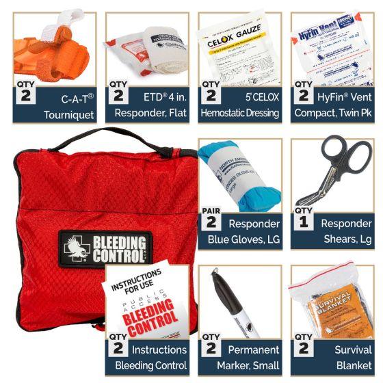 Public Access Bleeding Control (PABC) Twin Pack North American Rescue