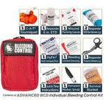 Public Access Bleeding Control Station - 8 - PACK Nylon Pouch - Clear Polycarbonate Cabinet - North American Rescue