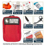 Public Access Bleeding Control Station - 8 - PACK Nylon Pouch - Clear Polycarbonate Cabinet - North American Rescue