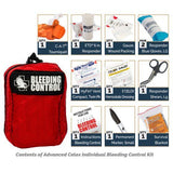 Public Access Bleeding Control Station - 8-PACK Nylon Pouch - Low Profile Metal Station - Vendor