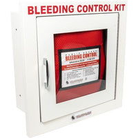 Thumbnail for Public Access Bleeding Control Station - 8-PACK VACUUM SEALED - Metal Semi-Recessed Cabinet - Vendor