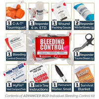 Thumbnail for Public Access Bleeding Control Station - 8-PACK VACUUM SEALED - Metal Semi-Recessed Cabinet - Vendor
