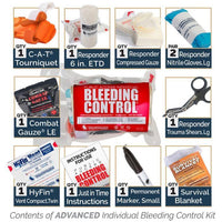 Thumbnail for Public Access INDIVIDUAL Bleeding Control Kit - Vacuum Sealed - MED-TAC International Corp. - North American Rescue