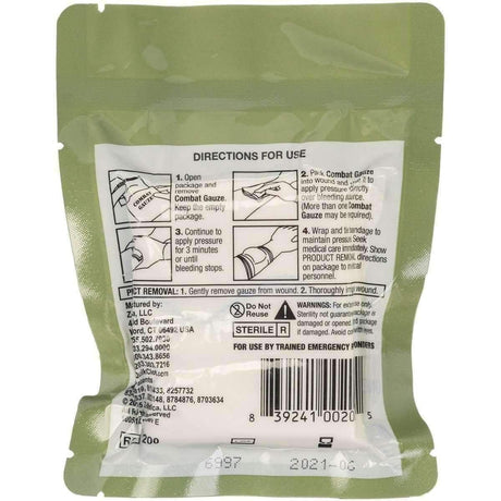 Quickclot Combat Gauze Hemostatic Dressing - Vendor