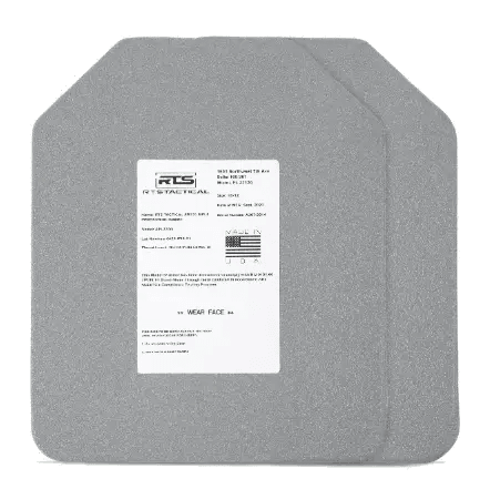 RTS Tactical NIJ 0101.06 AR500 Level III Inserts - 10X12 RTS Tactical