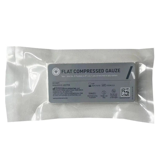 Safeguard FLAT Compressed Gauze - Safeguard Medical