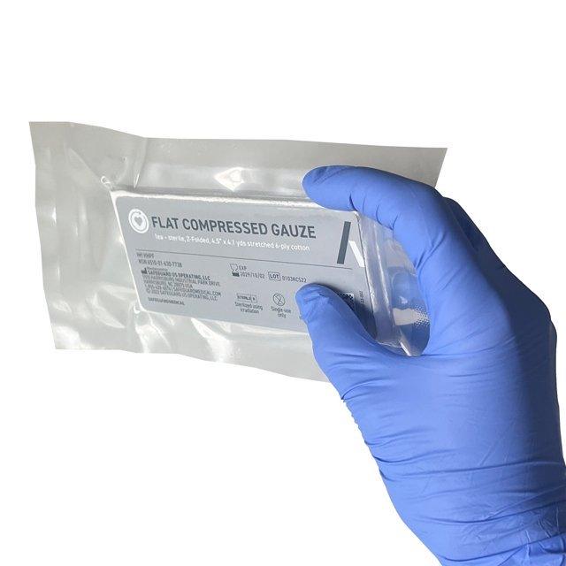 Safeguard FLAT Compressed Gauze Safeguard Medical