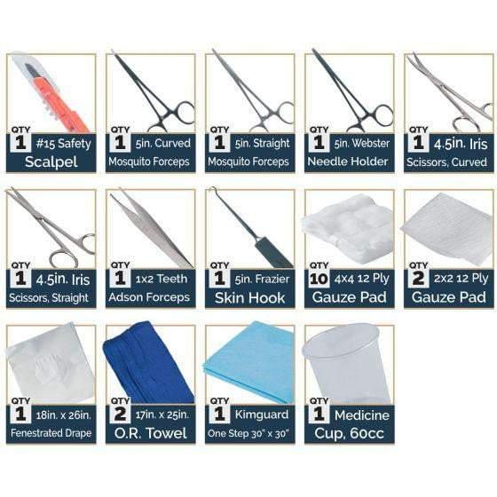 Sterile Facial Laceration (Minor) Set North American Rescue