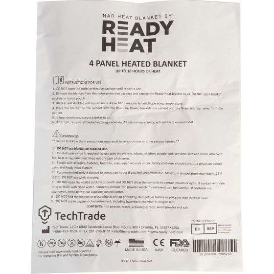 Techtrade Ready Heat Blanket - MED-TAC International Corp. - TechTrade
